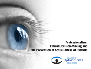 Professionalism, Ethical Decision-making and the prevention of sexual abuse of patients.